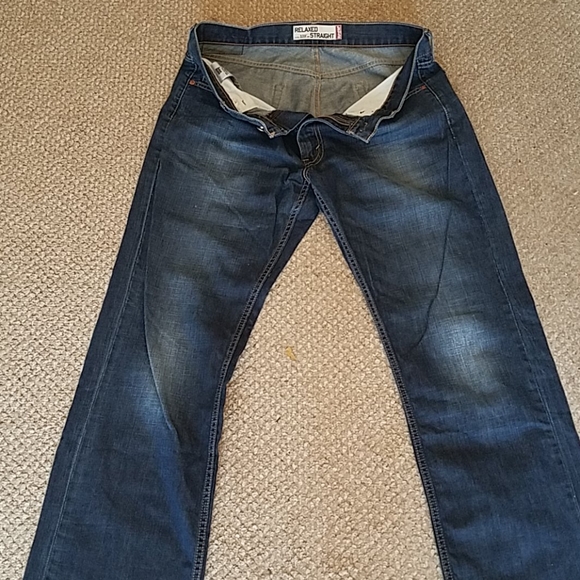 Levi's 34 x 34 Blue 559 Straight Denim Jeans - Picture 7 of 8